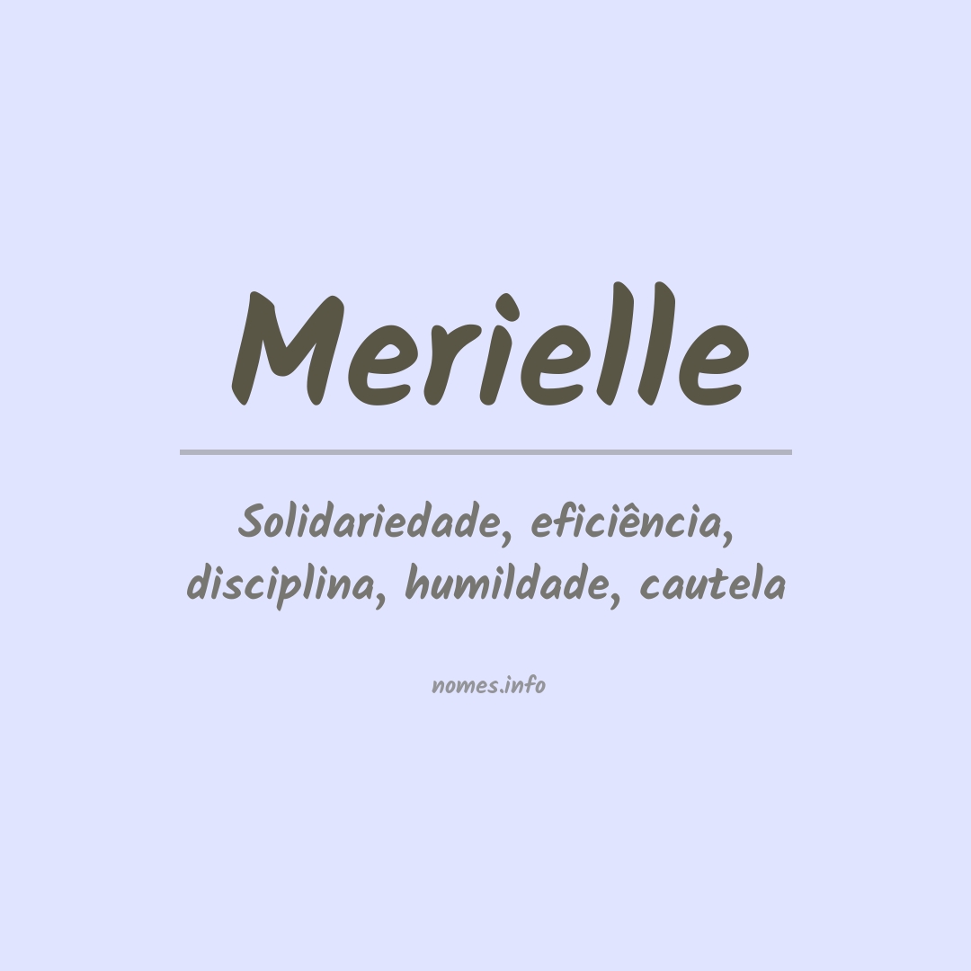 Significado do nome Merielle