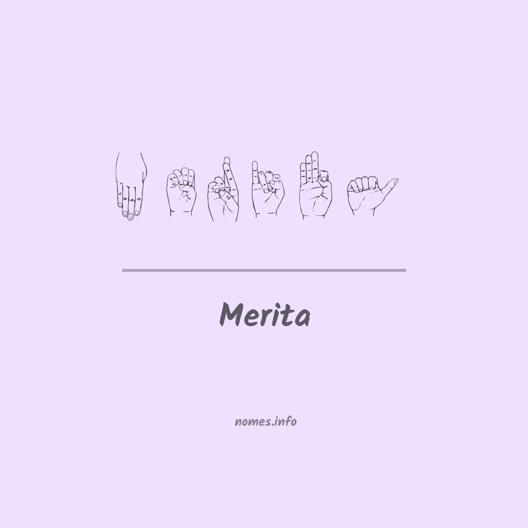 Merita em Libras