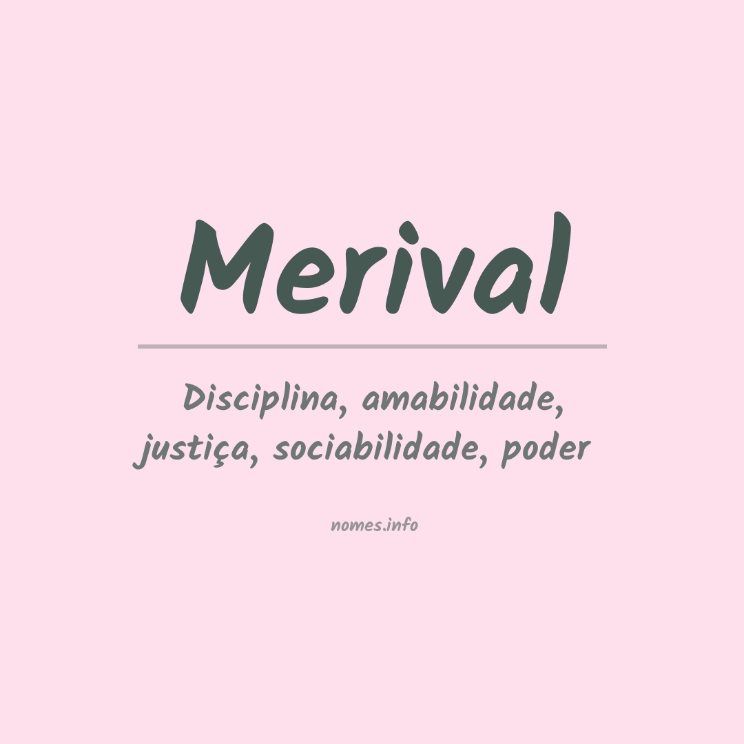 Significado do nome Merival