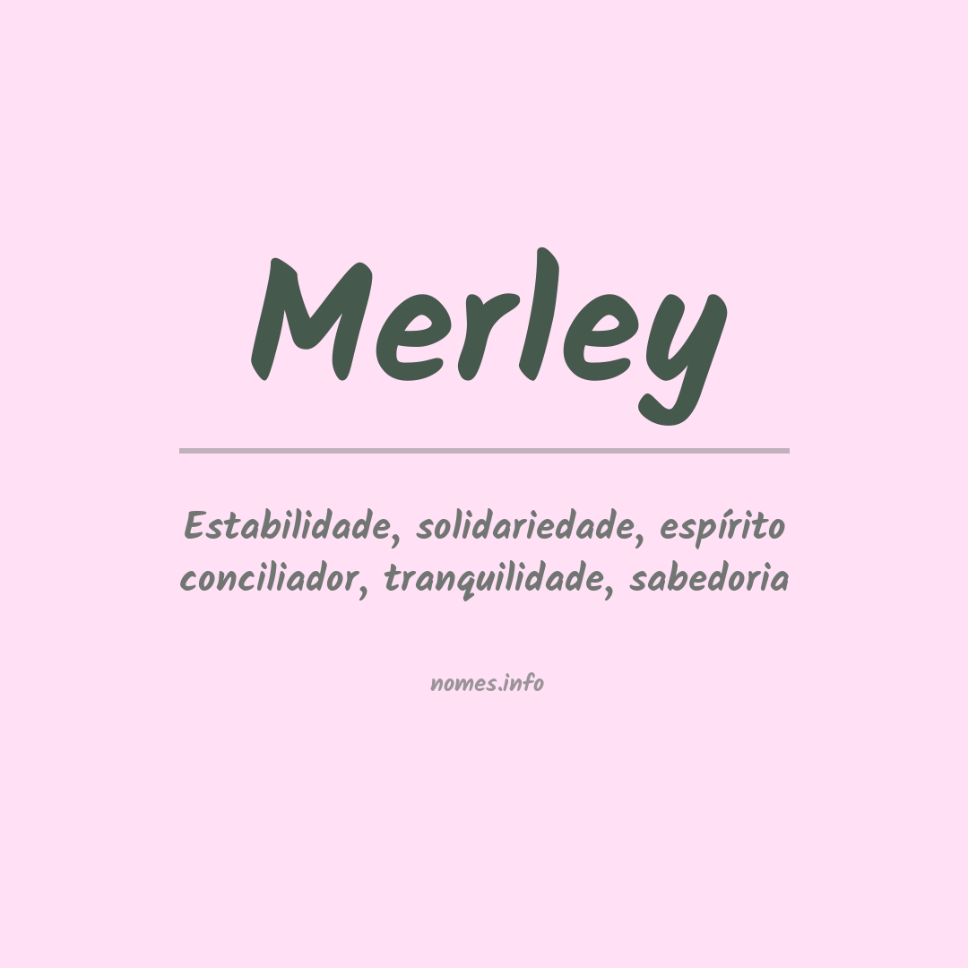 Significado do nome Merley