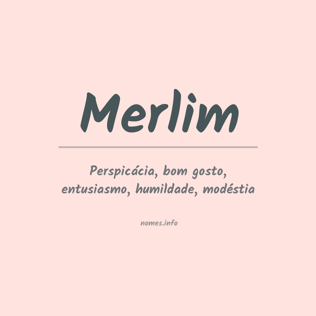 Significado do nome Merlim