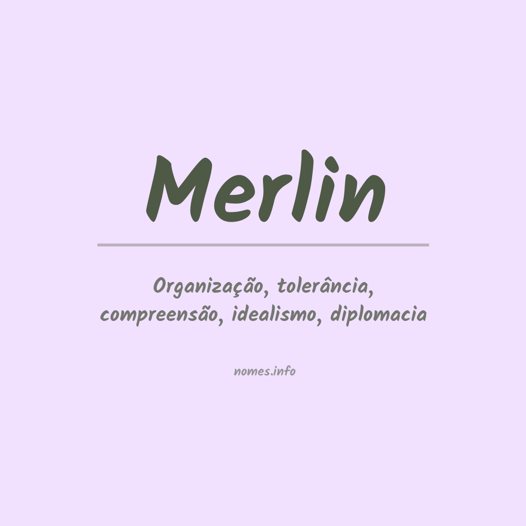 Significado do nome Merlin