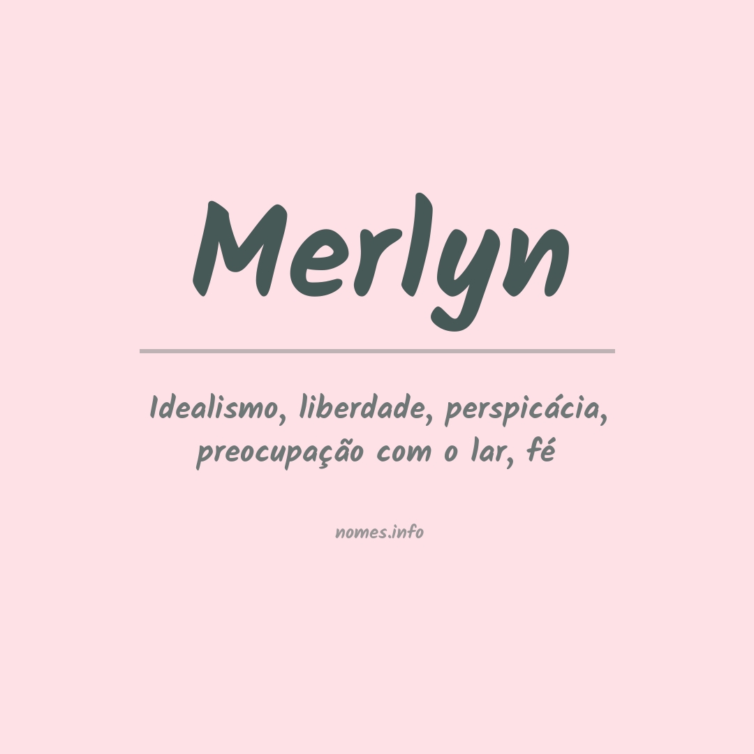 Significado do nome Merlyn