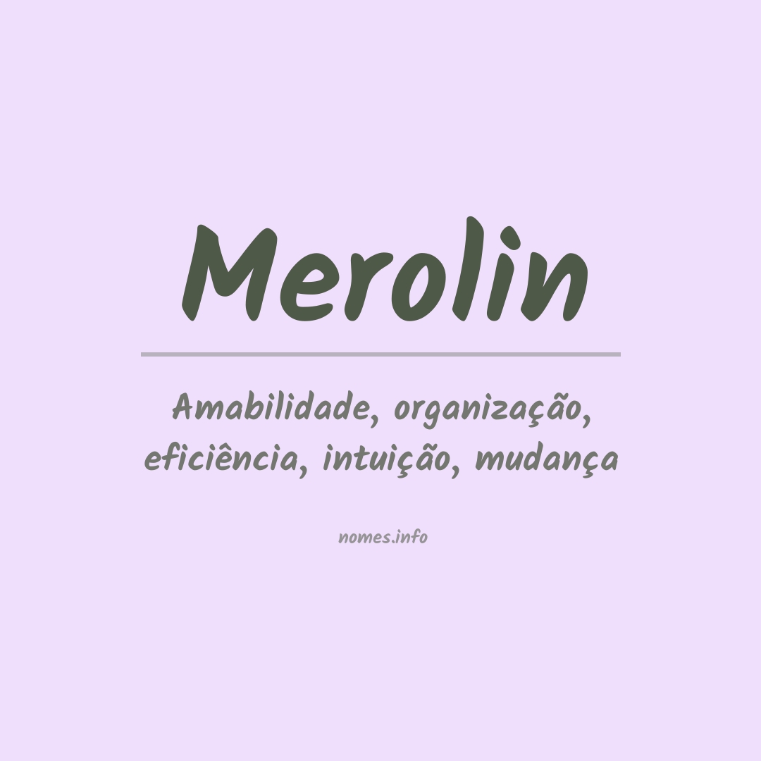 Significado do nome Merolin