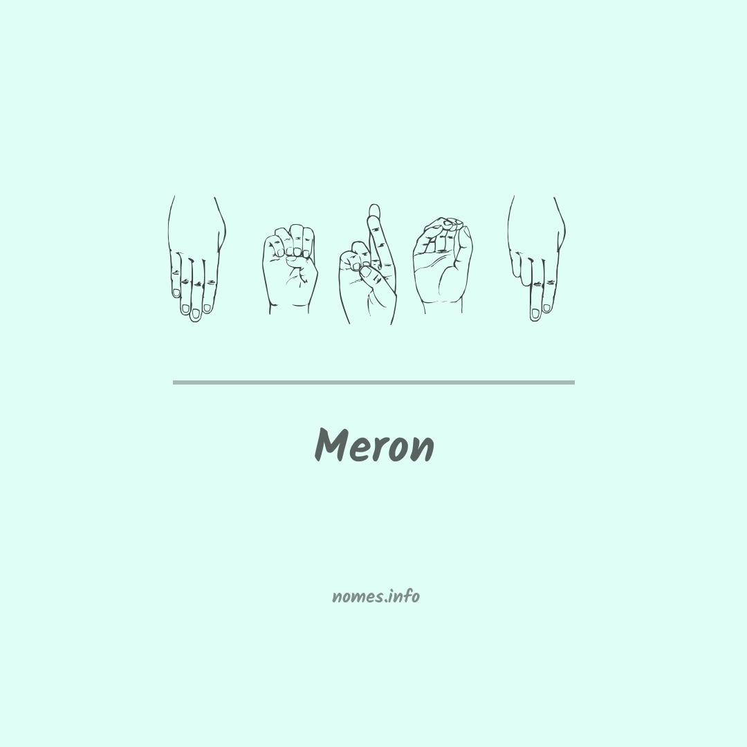 Meron em Libras