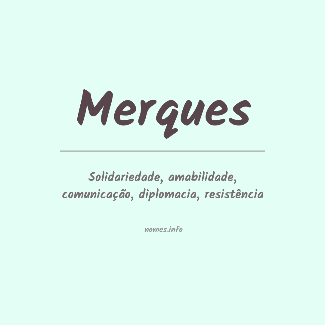 Significado do nome Merques