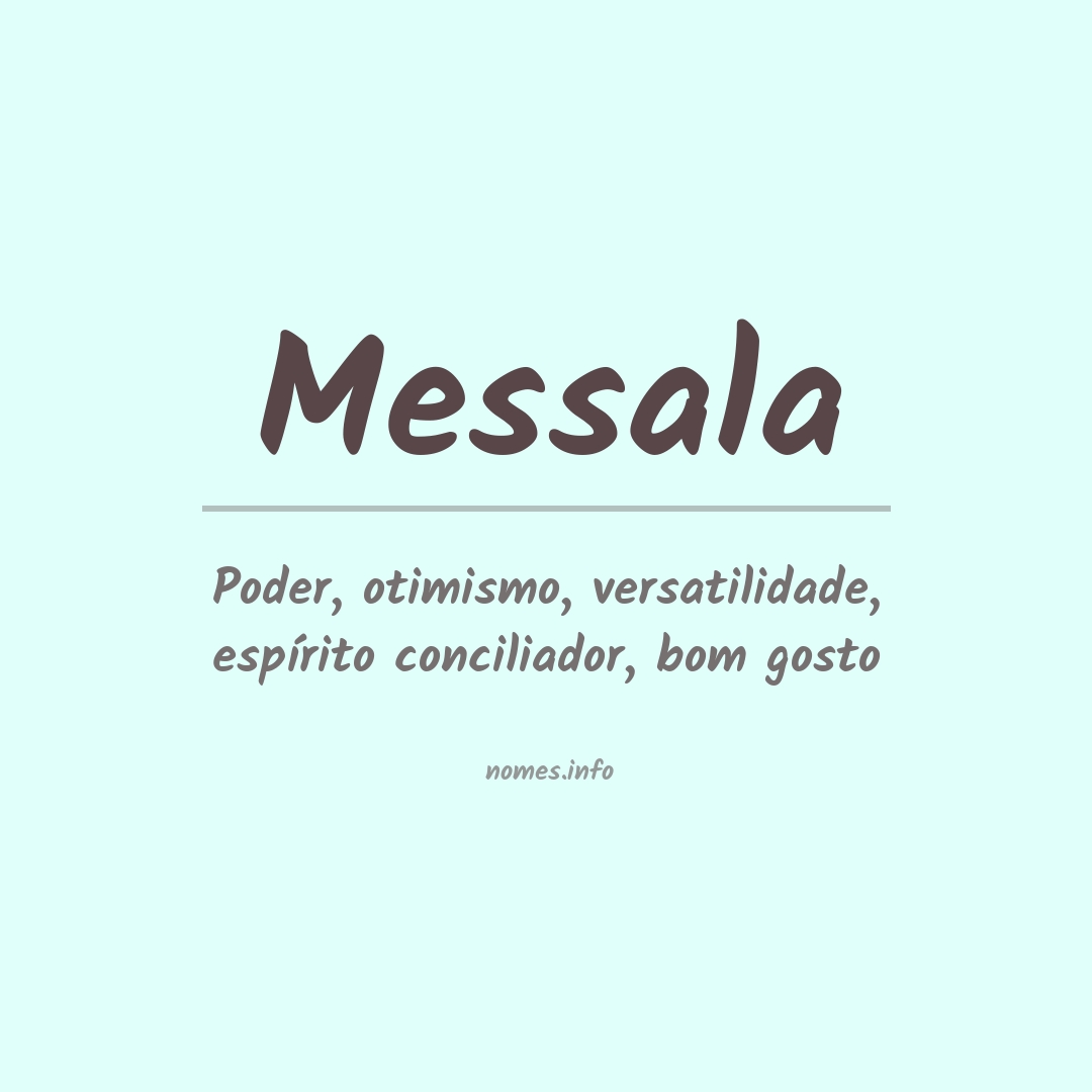 Significado do nome Messala
