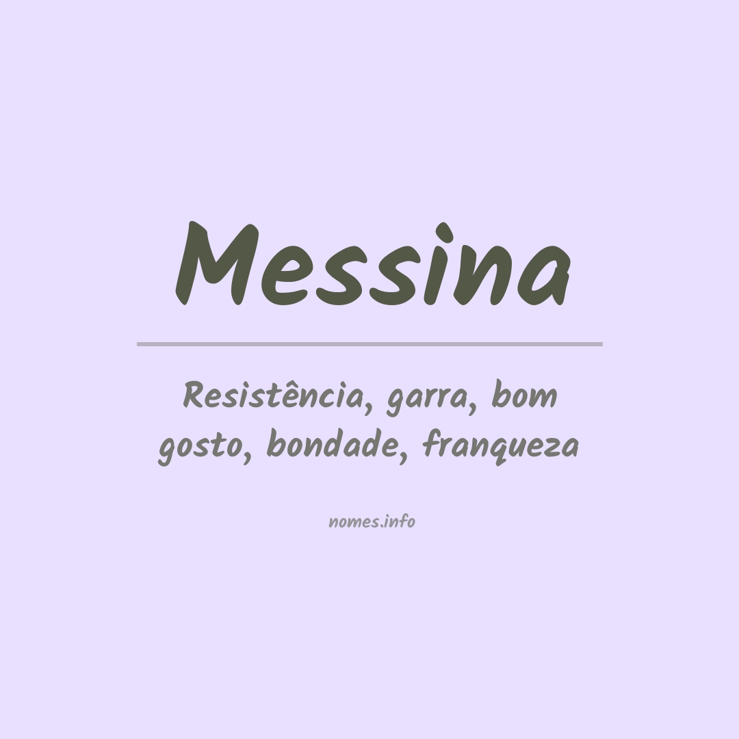 Significado do nome Messina