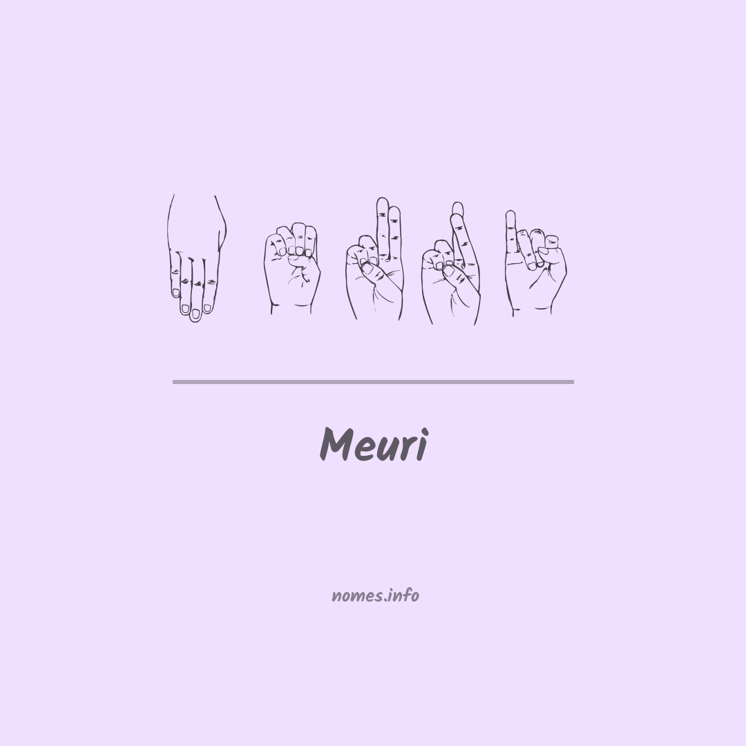 Meuri em Libras