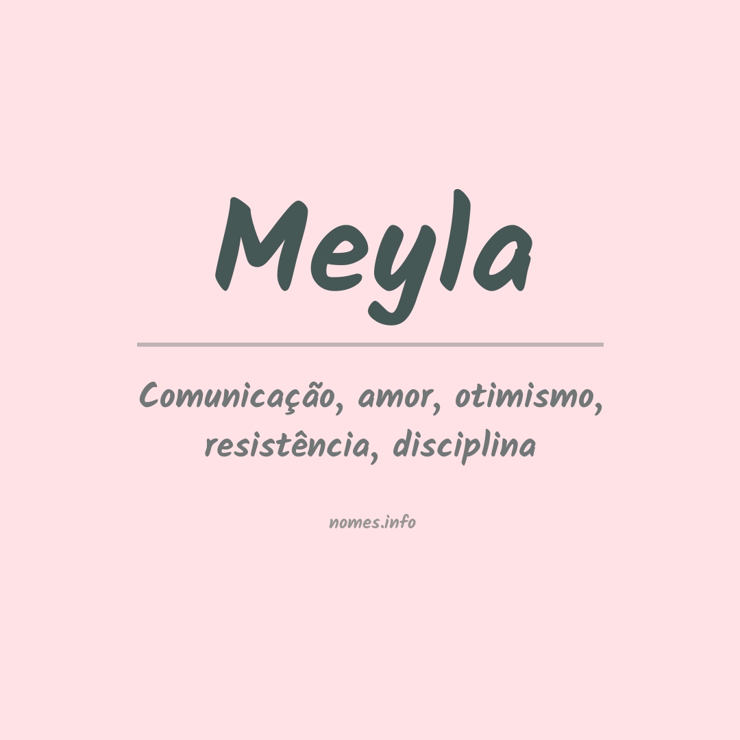 Significado do nome Meyla