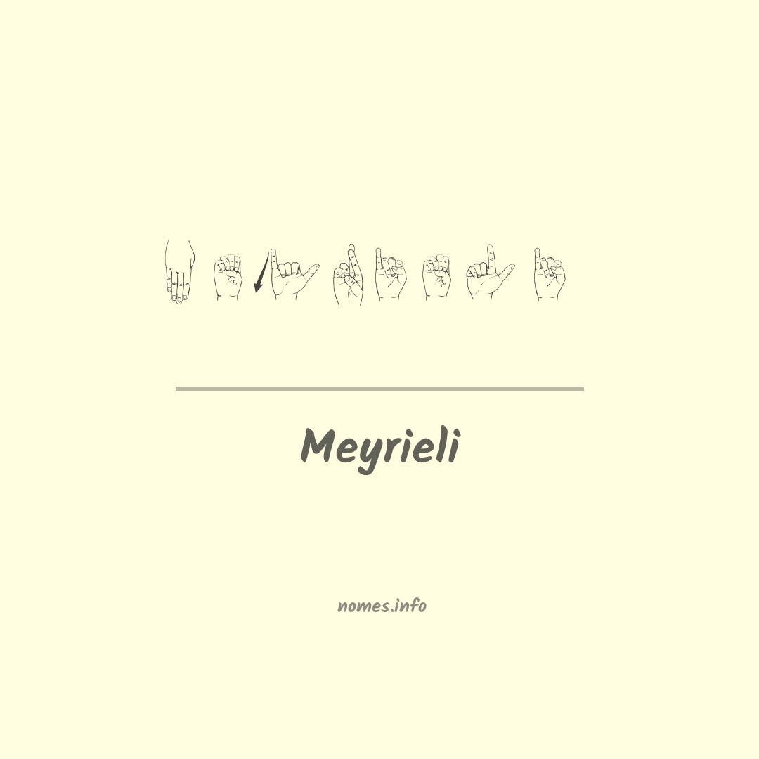Meyrieli em Libras