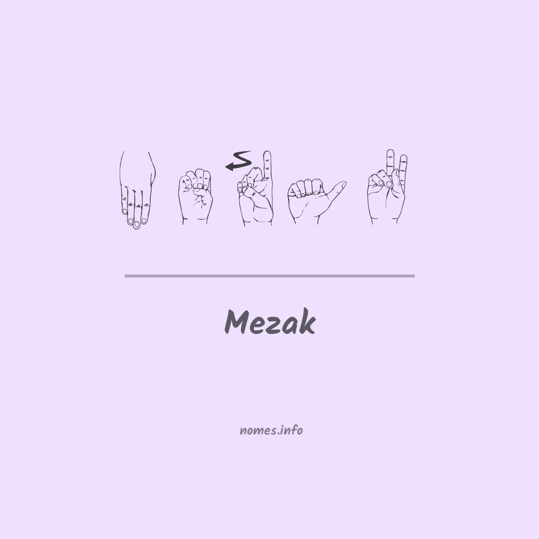 Mezak em Libras