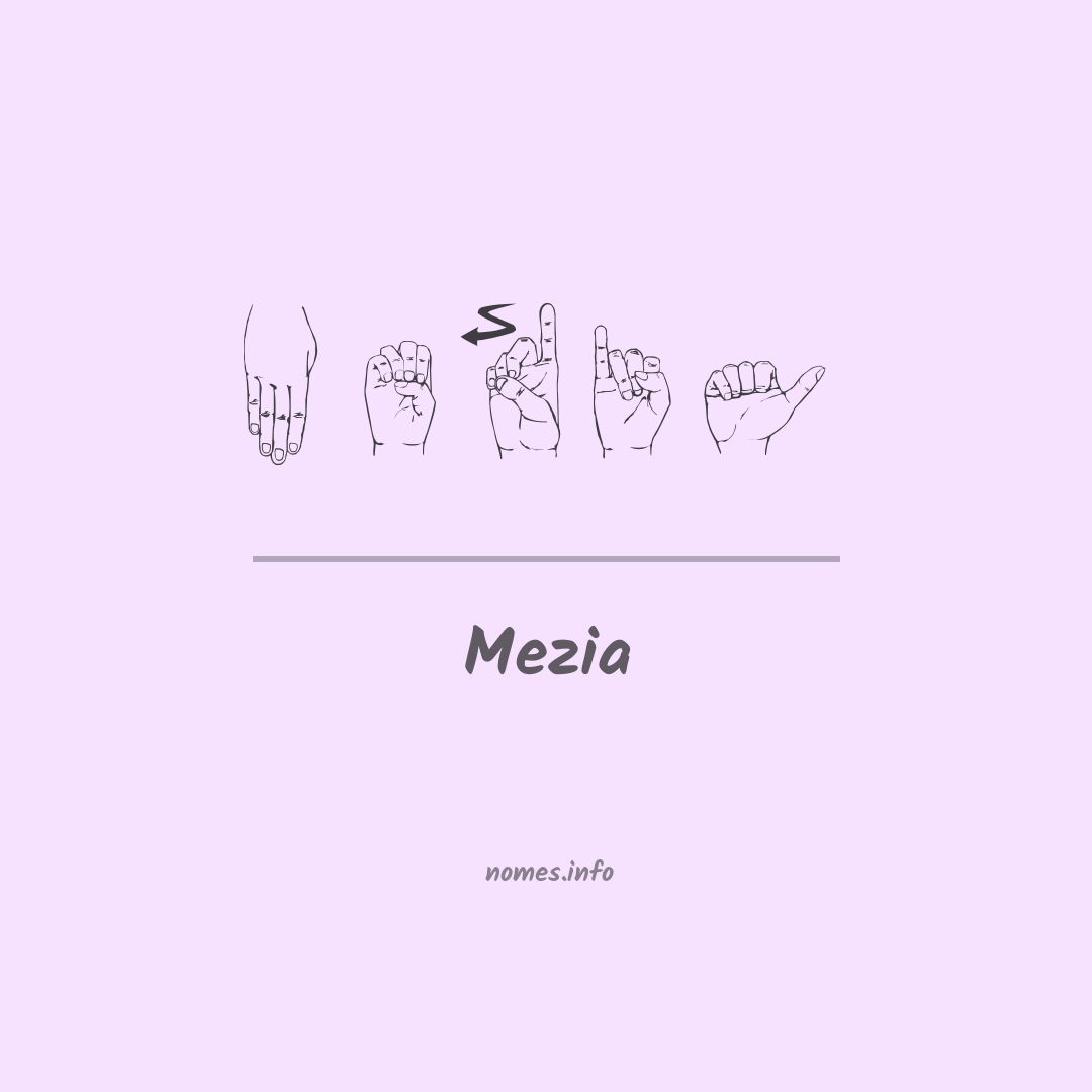 Mezia em Libras