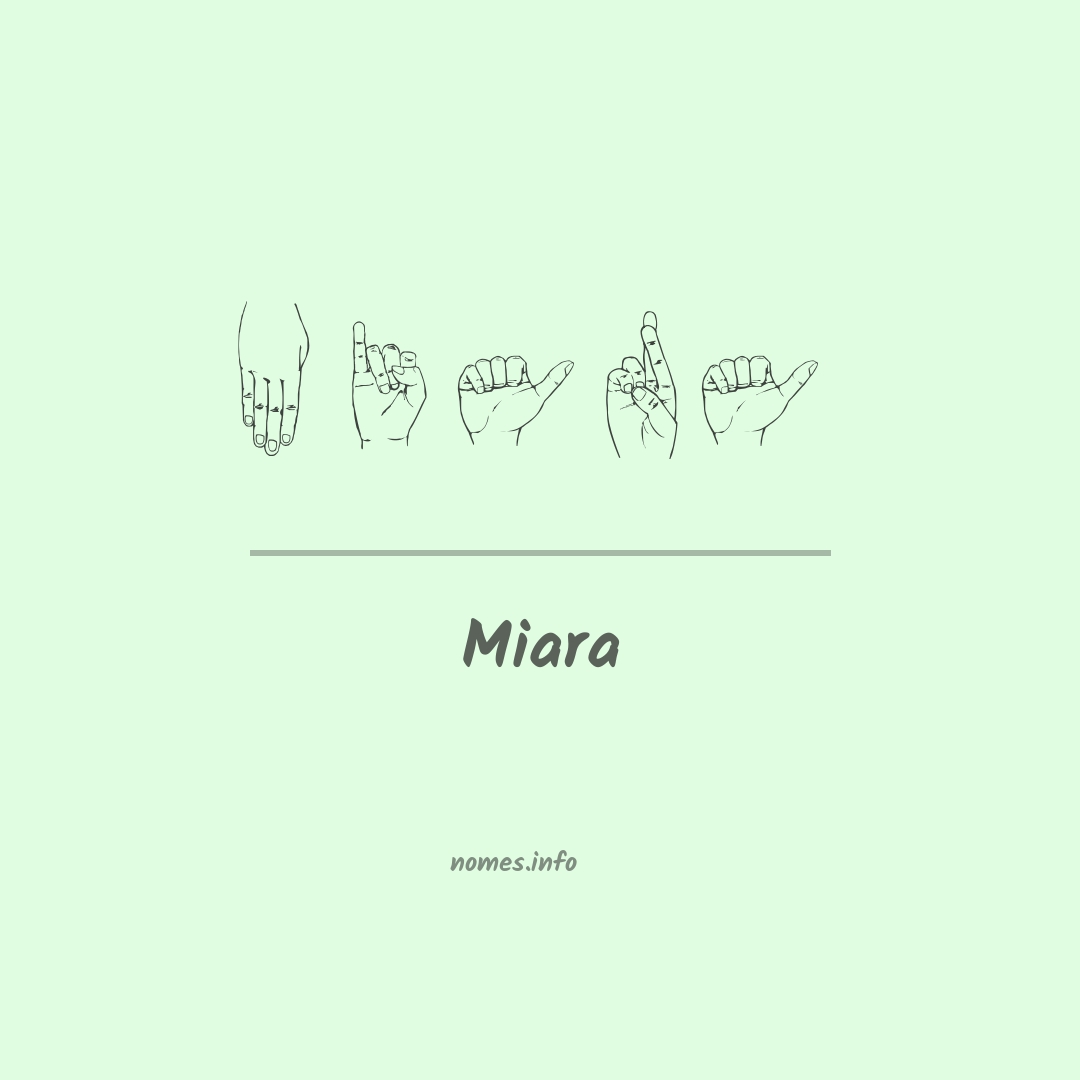 Miara em Libras