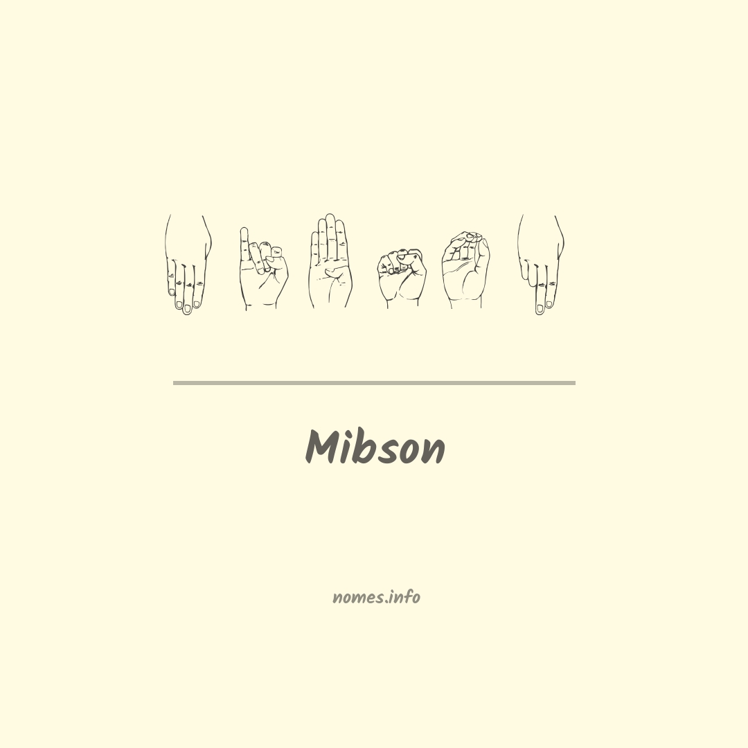 Mibson em Libras