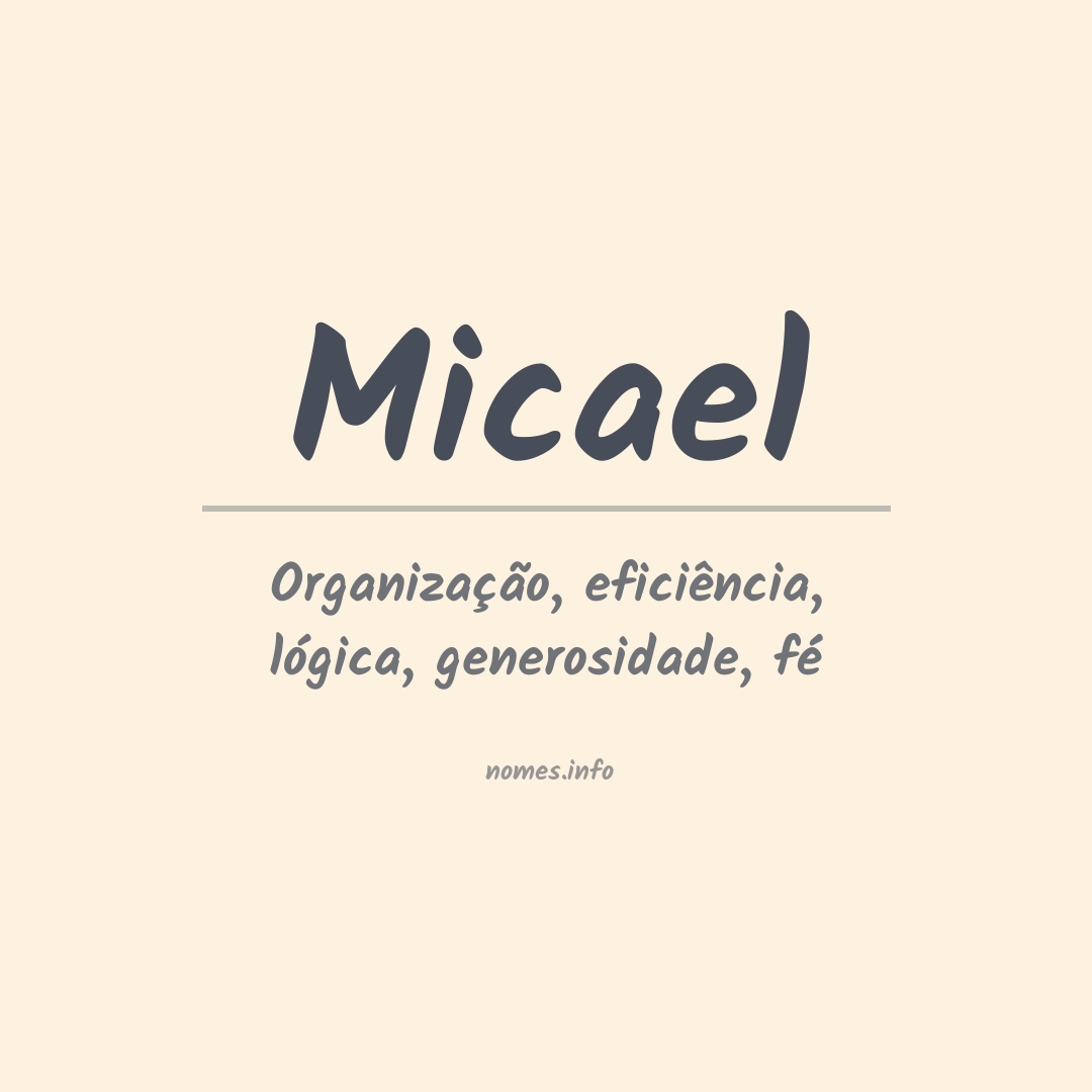 Significado do nome Micael