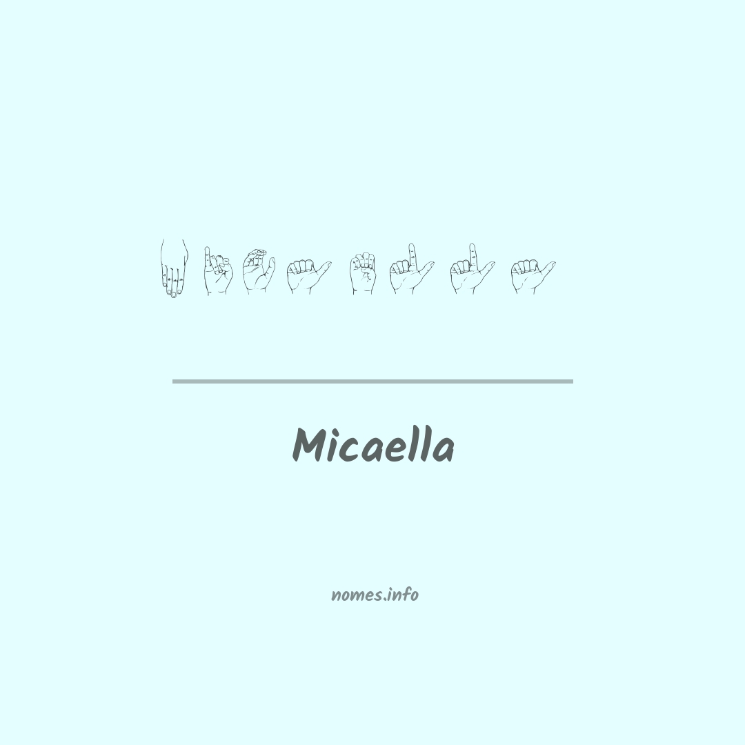 Micaella em Libras