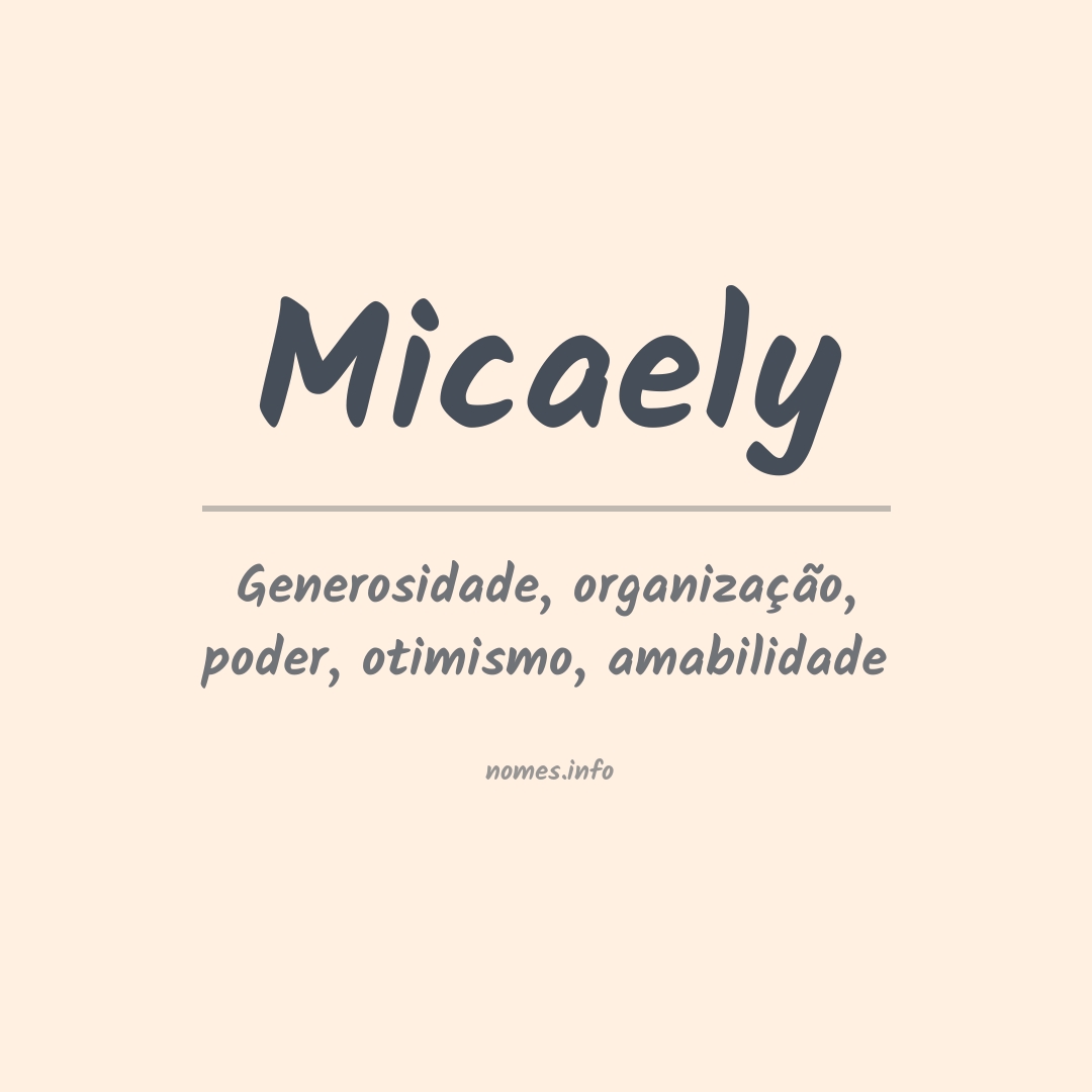 Significado do nome Micaely