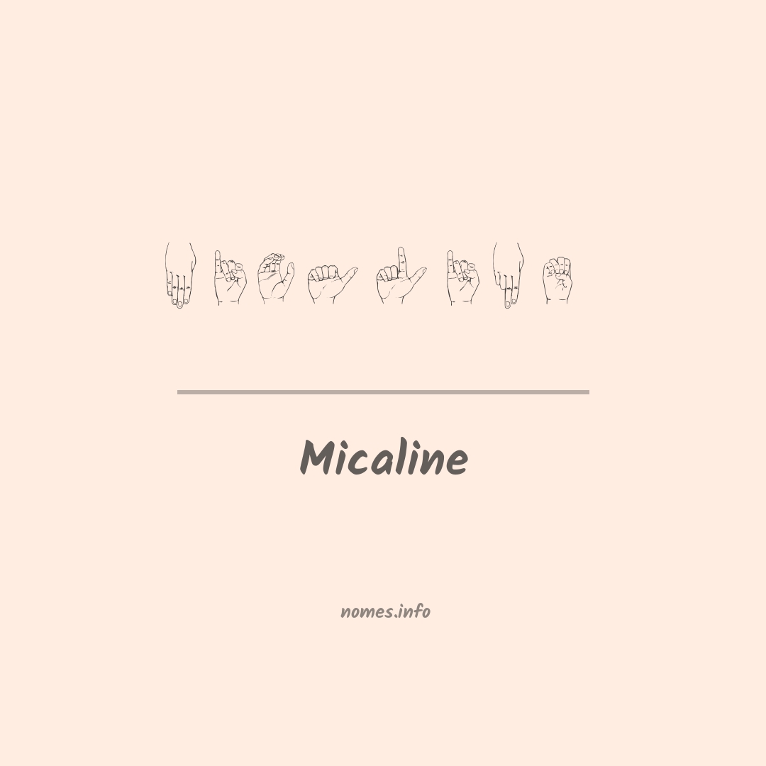 Micaline em Libras