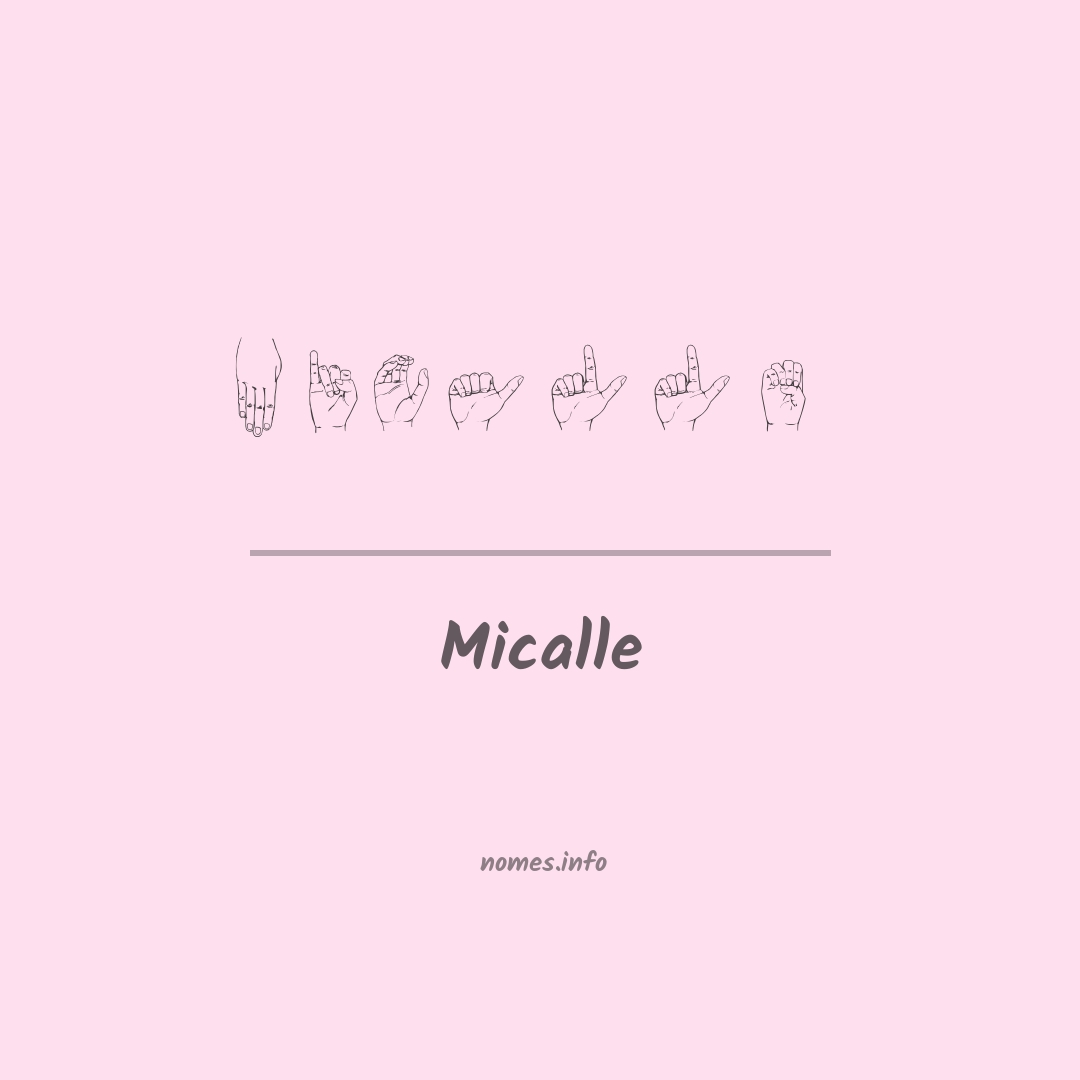 Micalle em Libras