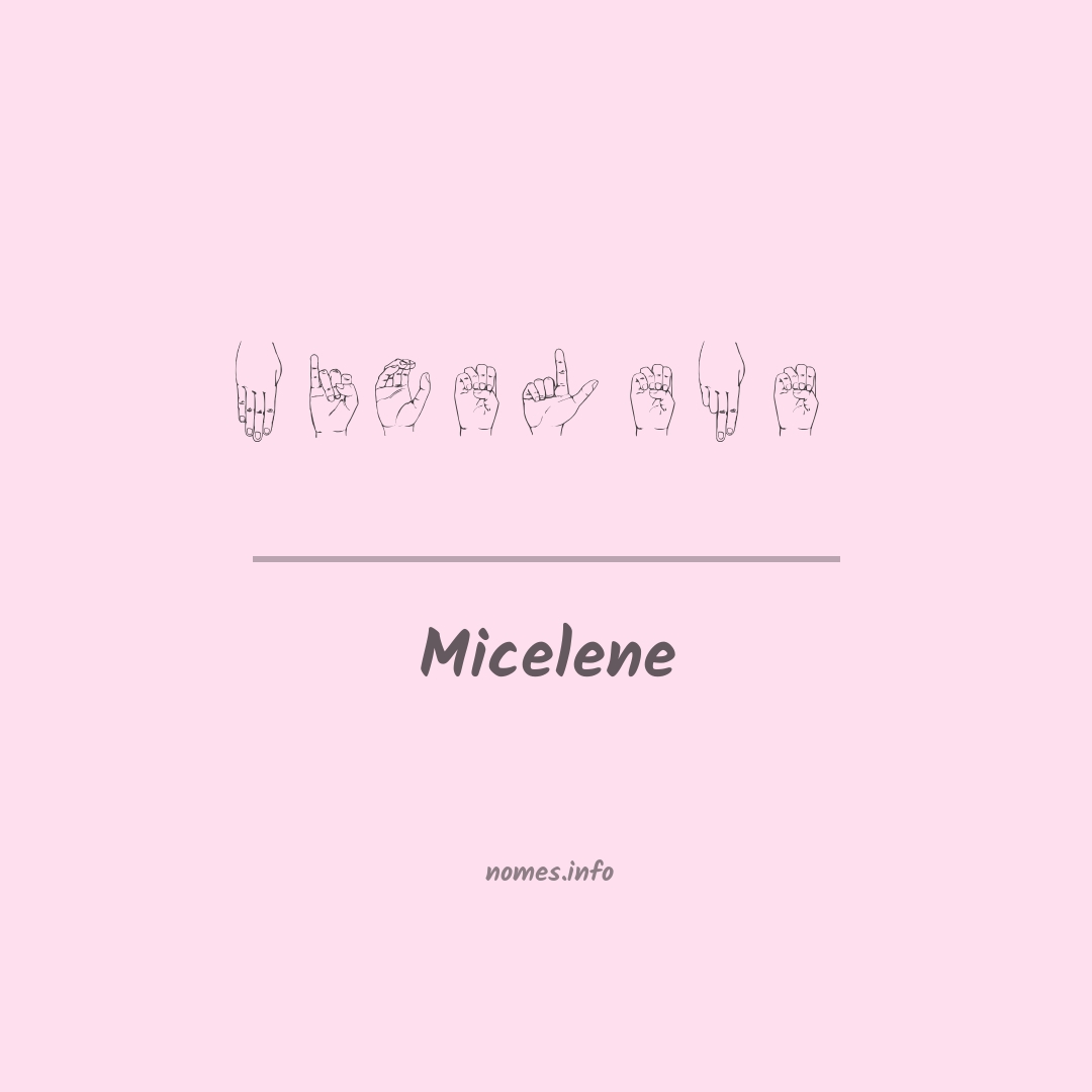 Micelene em Libras