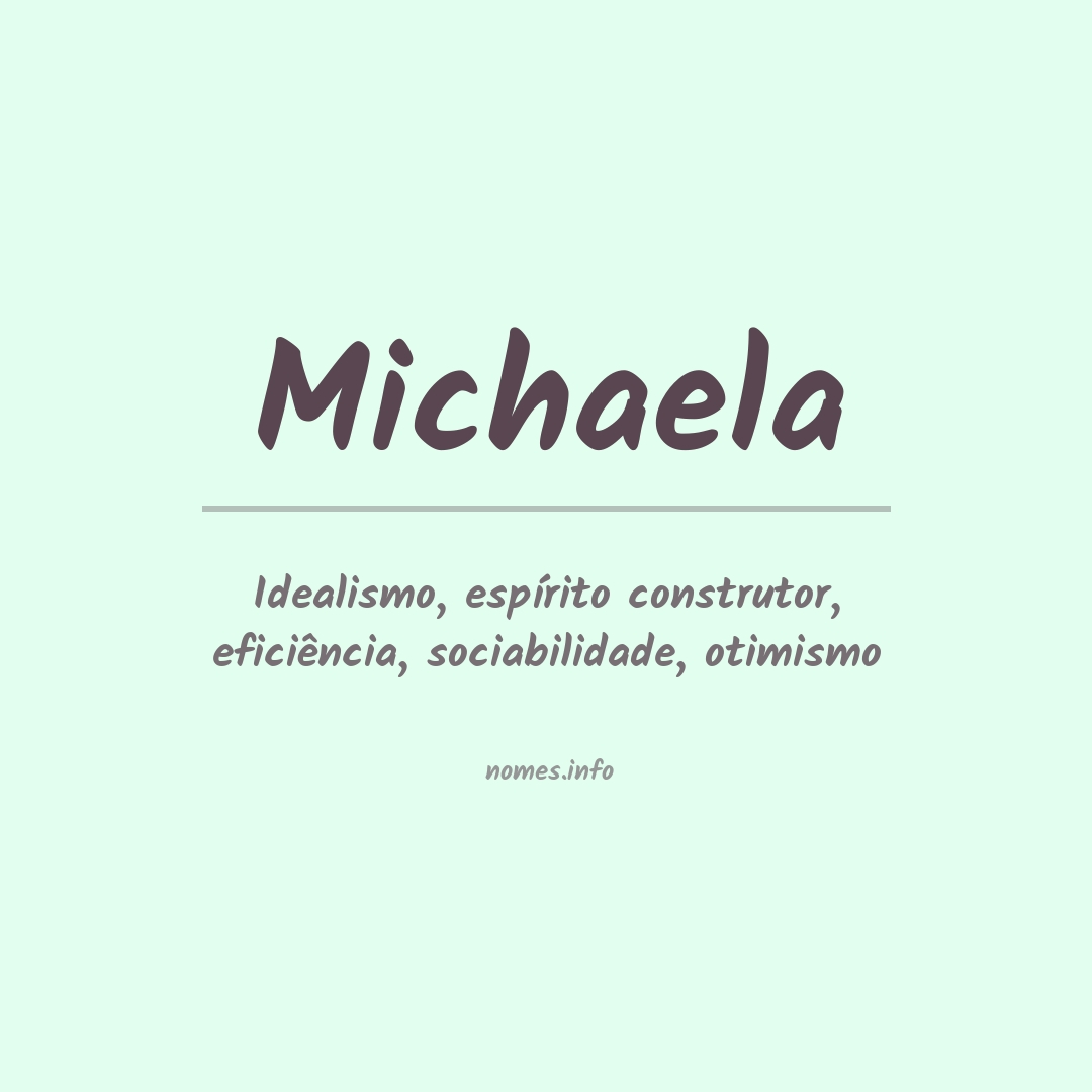 Significado do nome Michaela