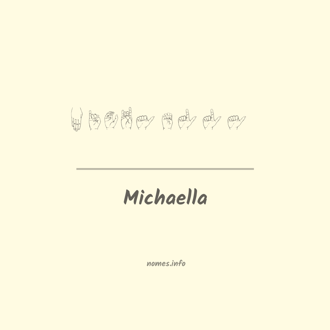 Michaella em Libras