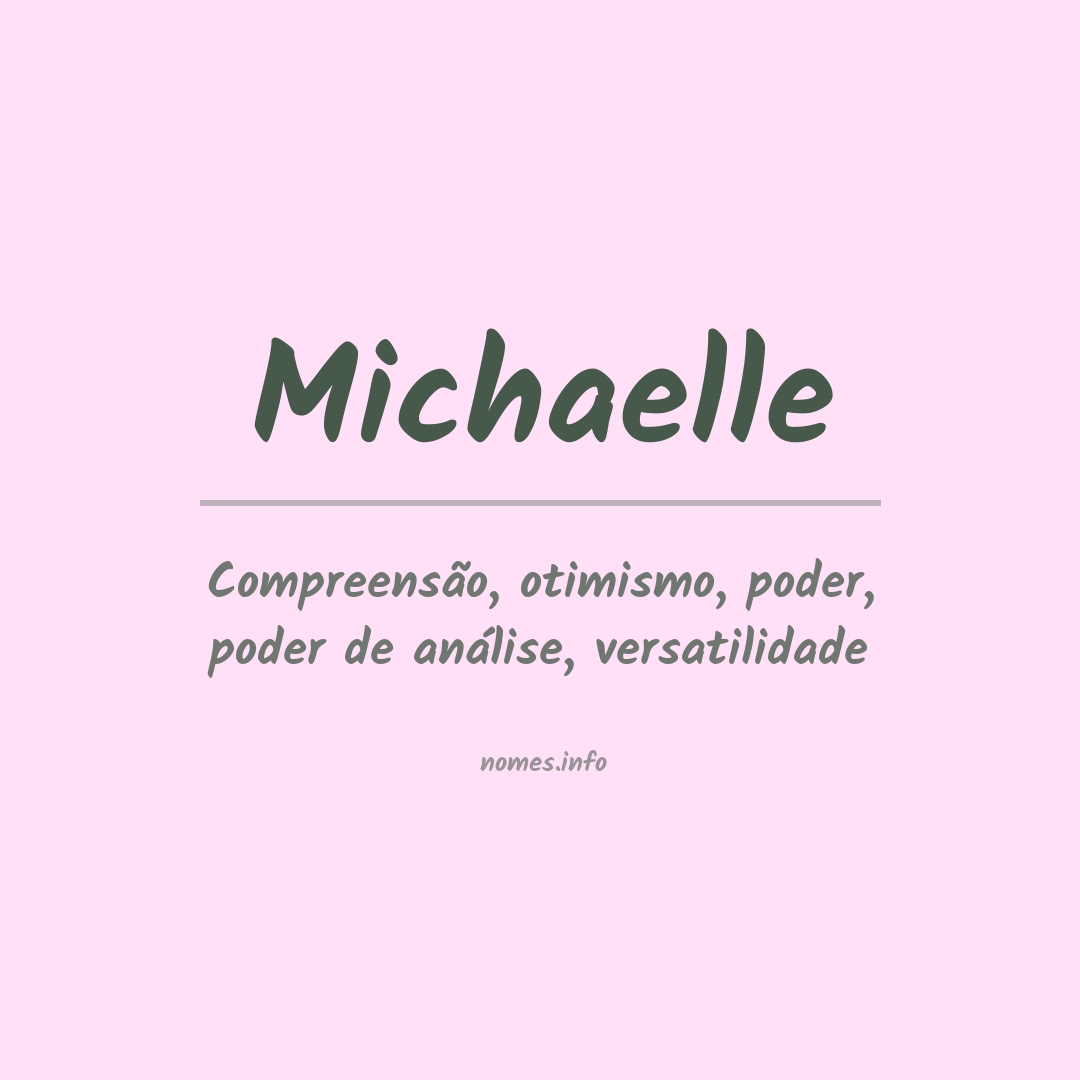 Significado do nome Michaelle