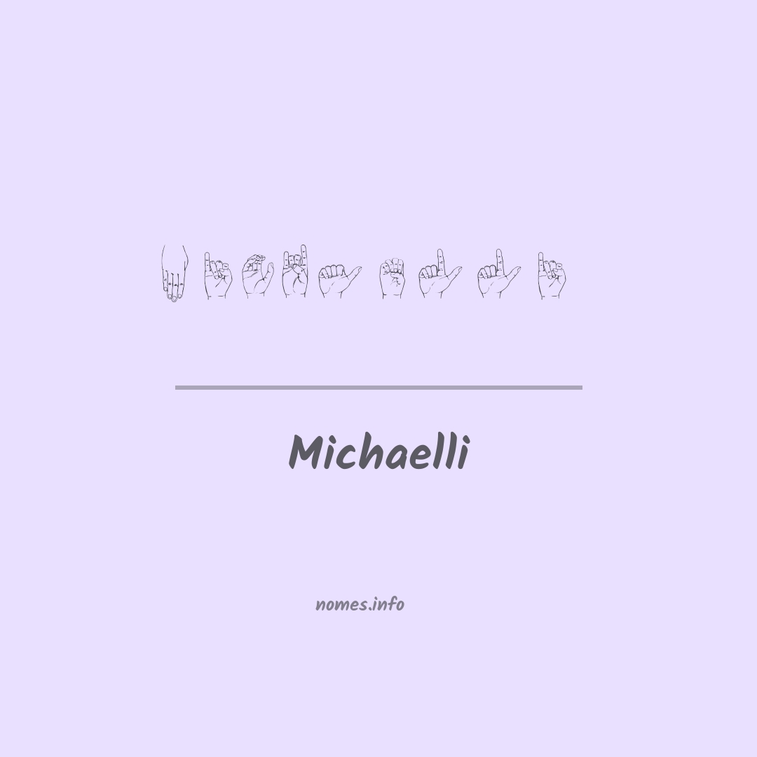 Michaelli em Libras