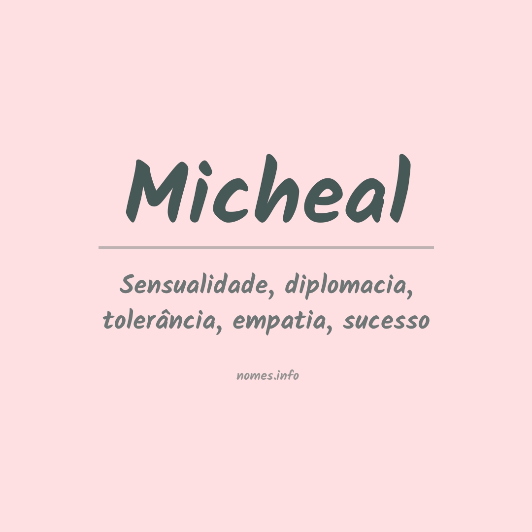 Significado do nome Micheal