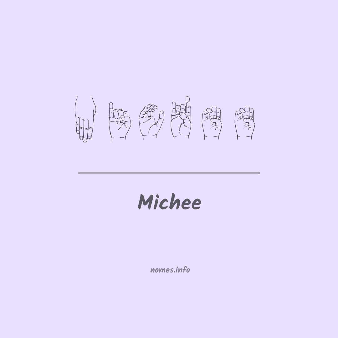 Michee em Libras