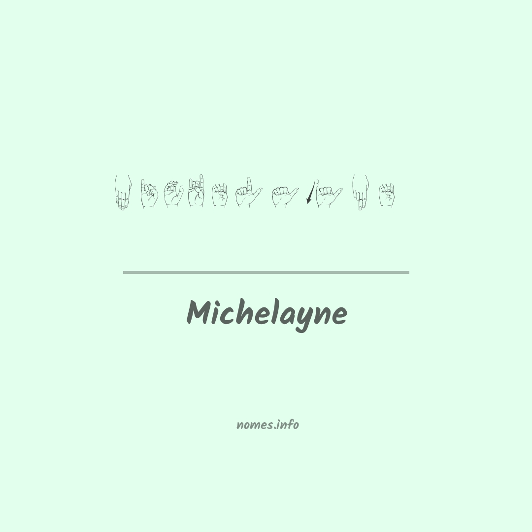 Michelayne em Libras