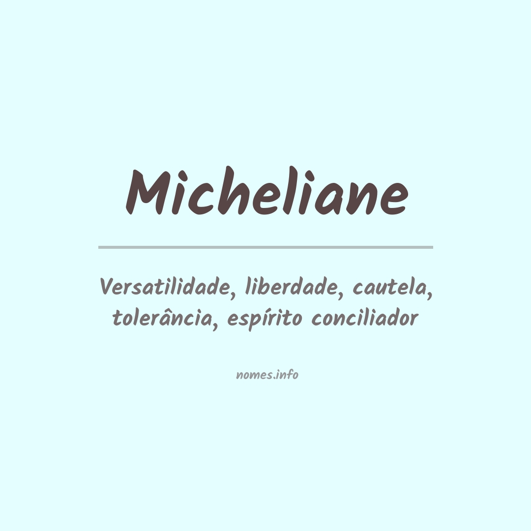 Significado do nome Micheliane