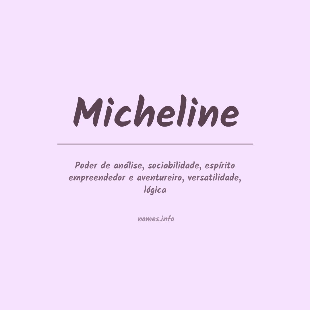 Significado do nome Micheline