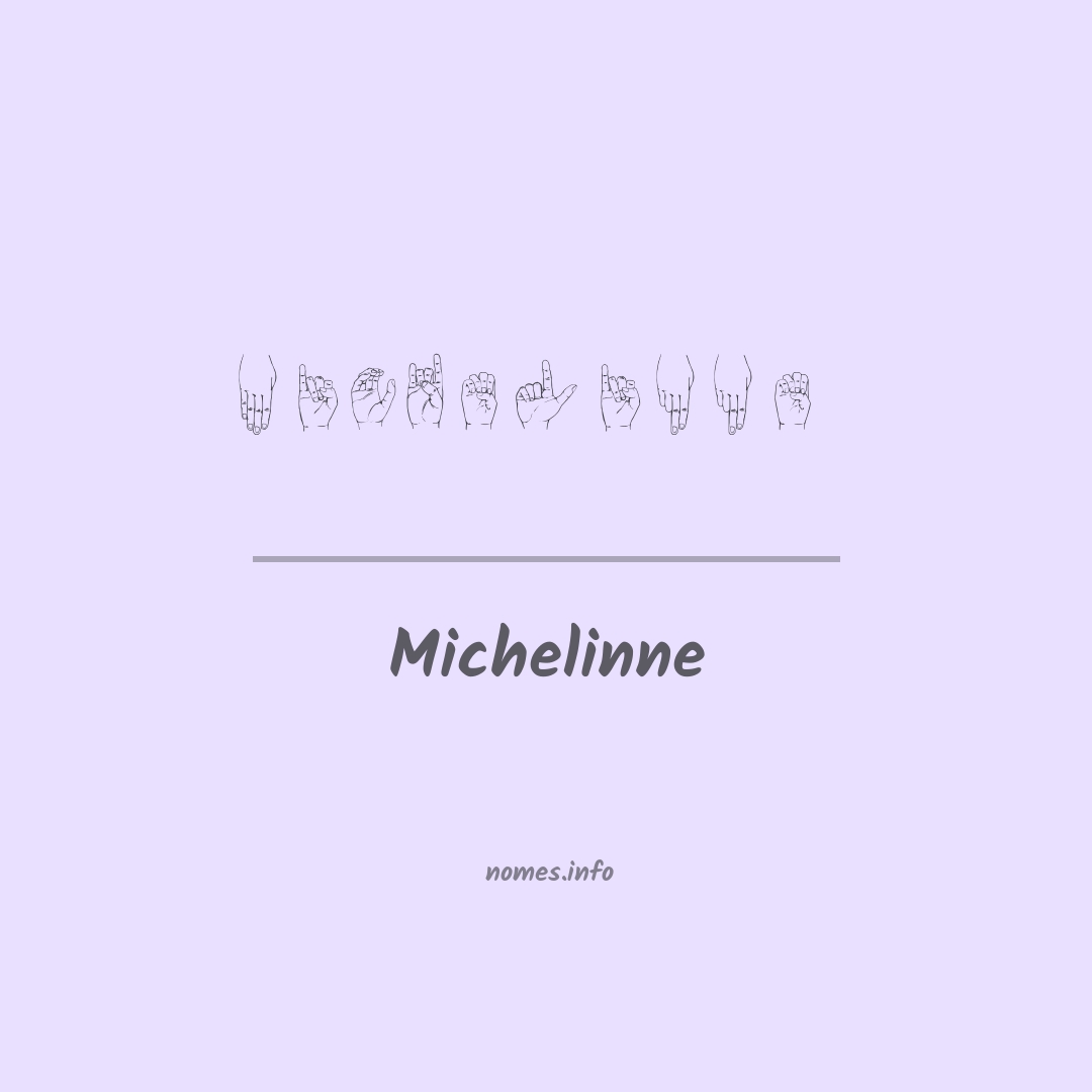 Michelinne em Libras