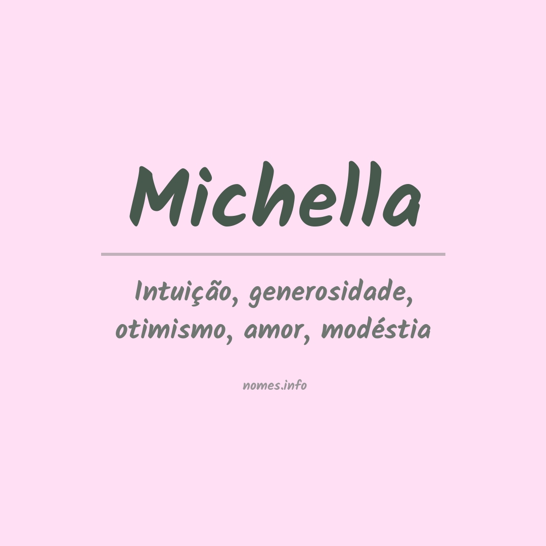 Significado do nome Michella