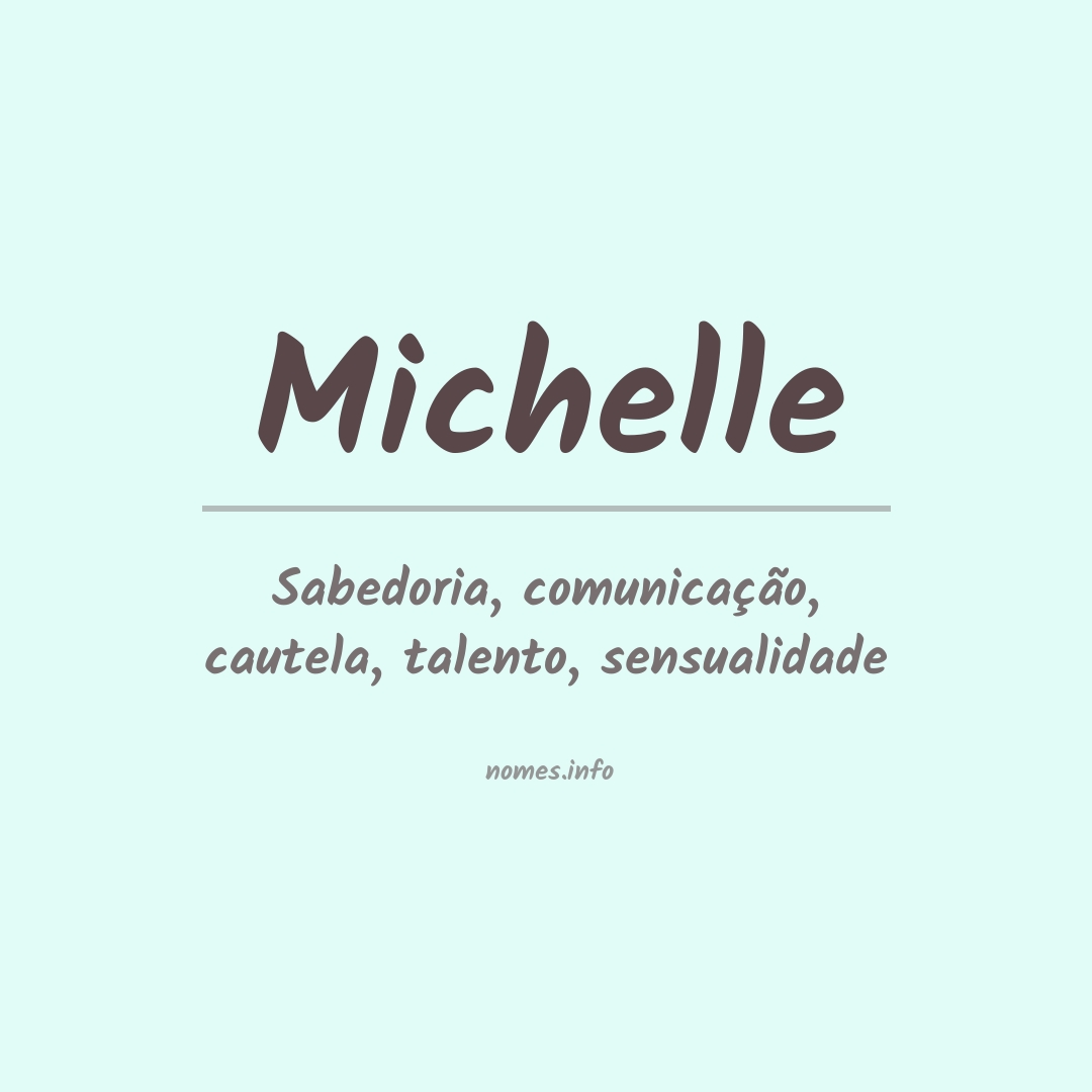 Significado do nome Michelle