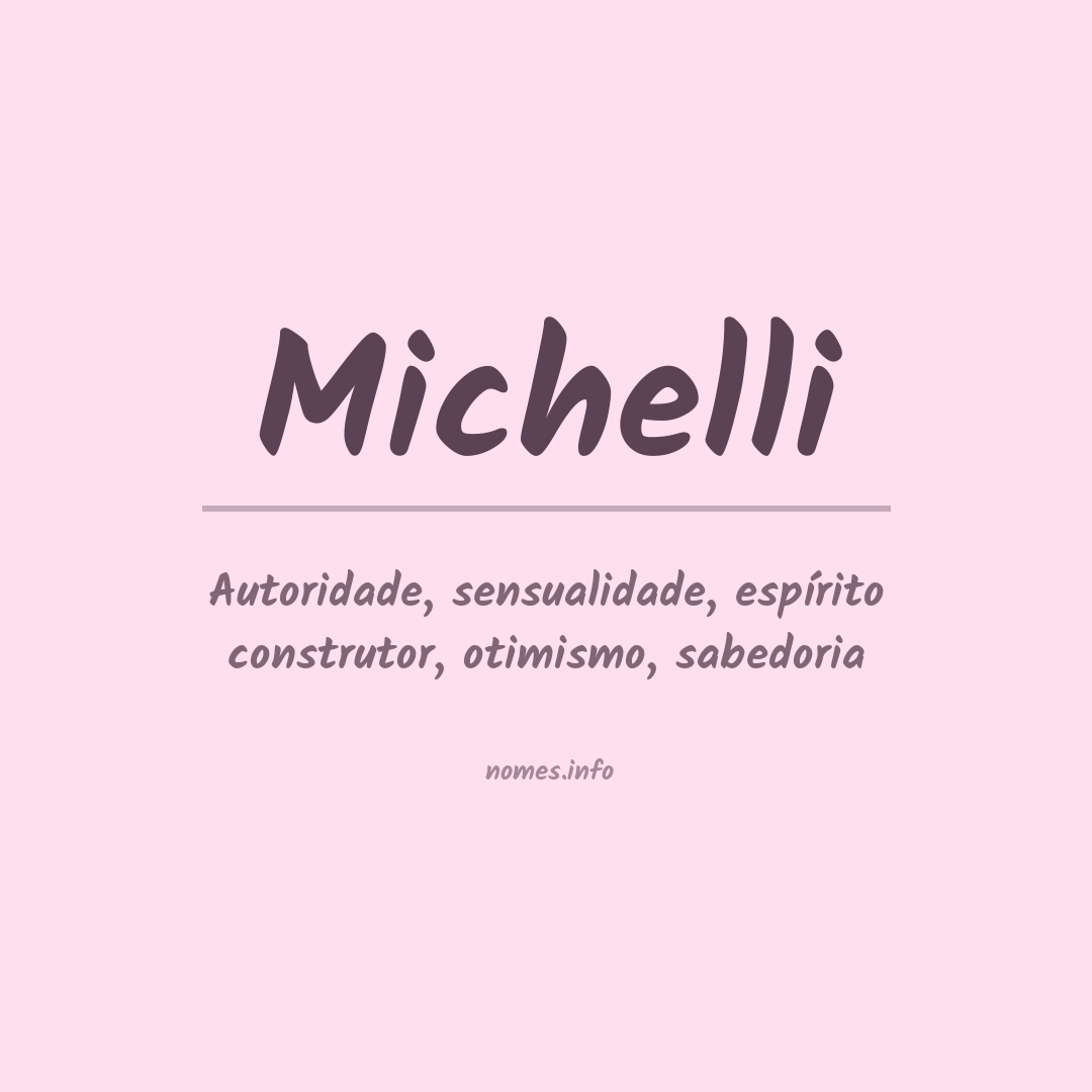 Significado do nome Michelli