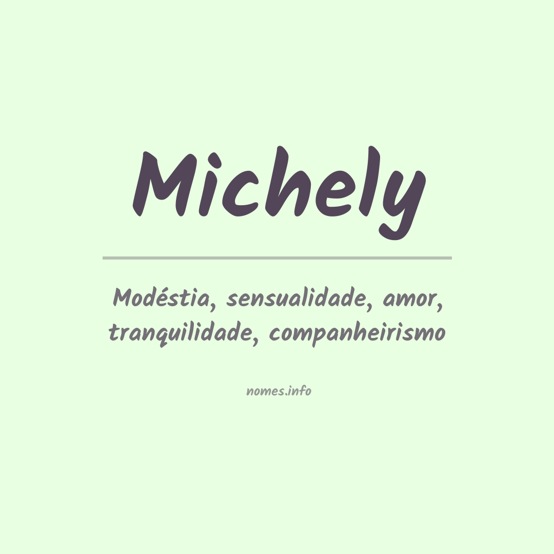 Significado do nome Michely