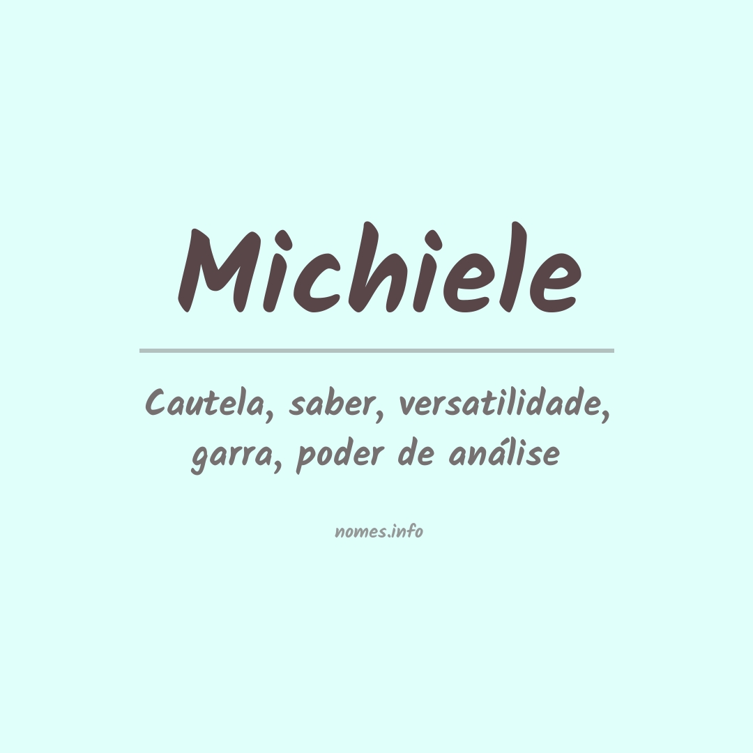 Significado do nome Michiele