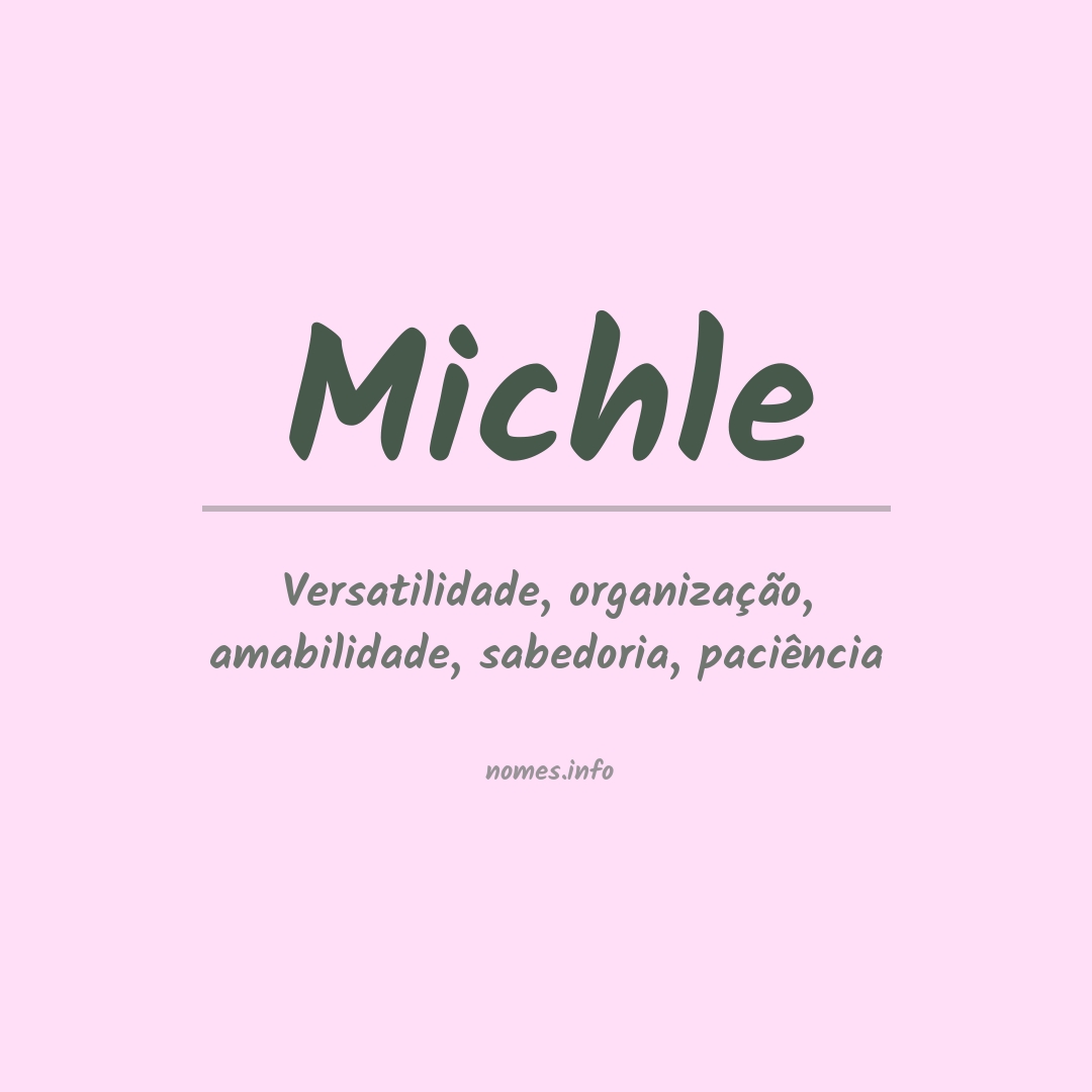 Significado do nome Michle