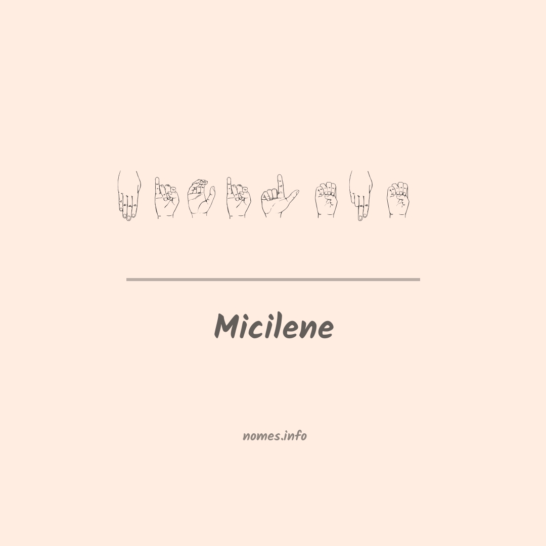 Micilene em Libras