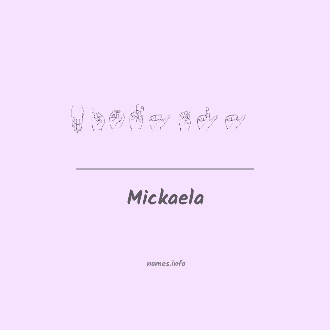 Mickaela em Libras