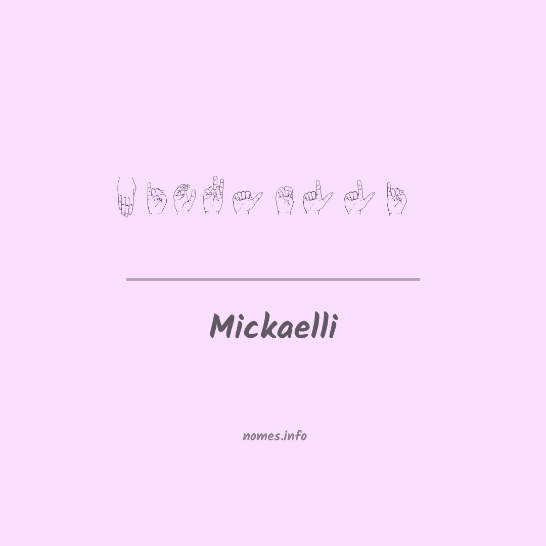 Mickaelli em Libras