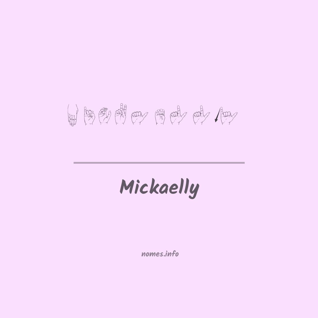 Mickaelly em Libras