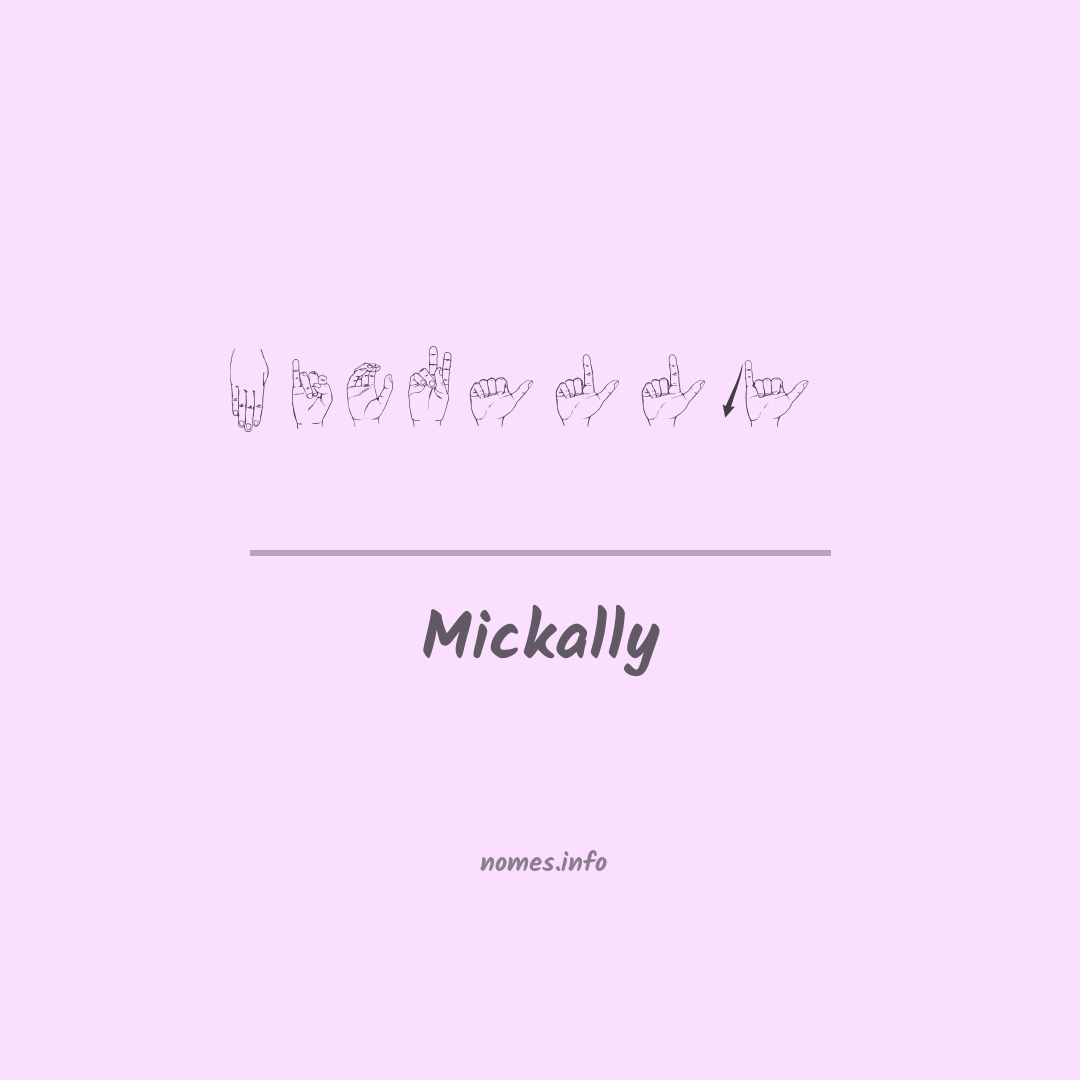 Mickally em Libras
