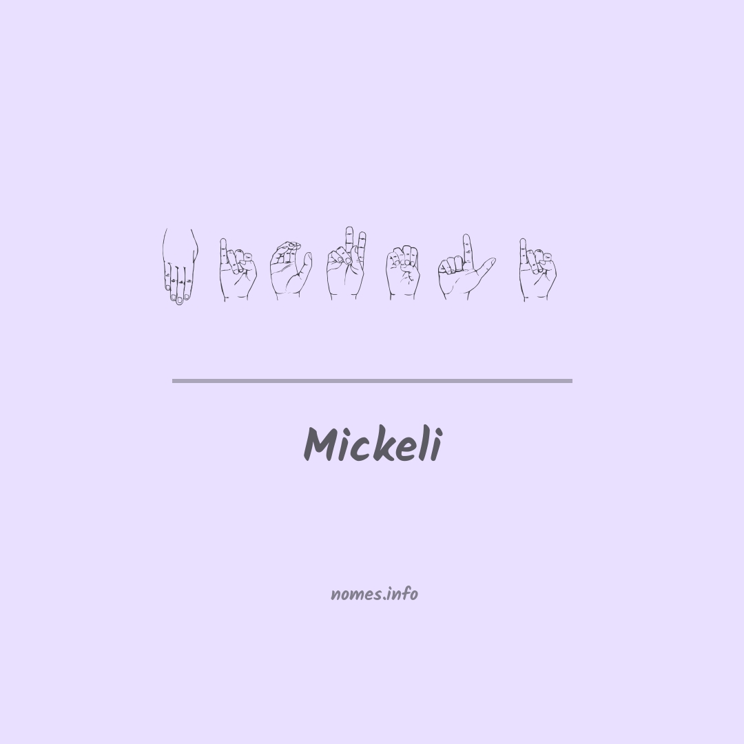 Mickeli em Libras