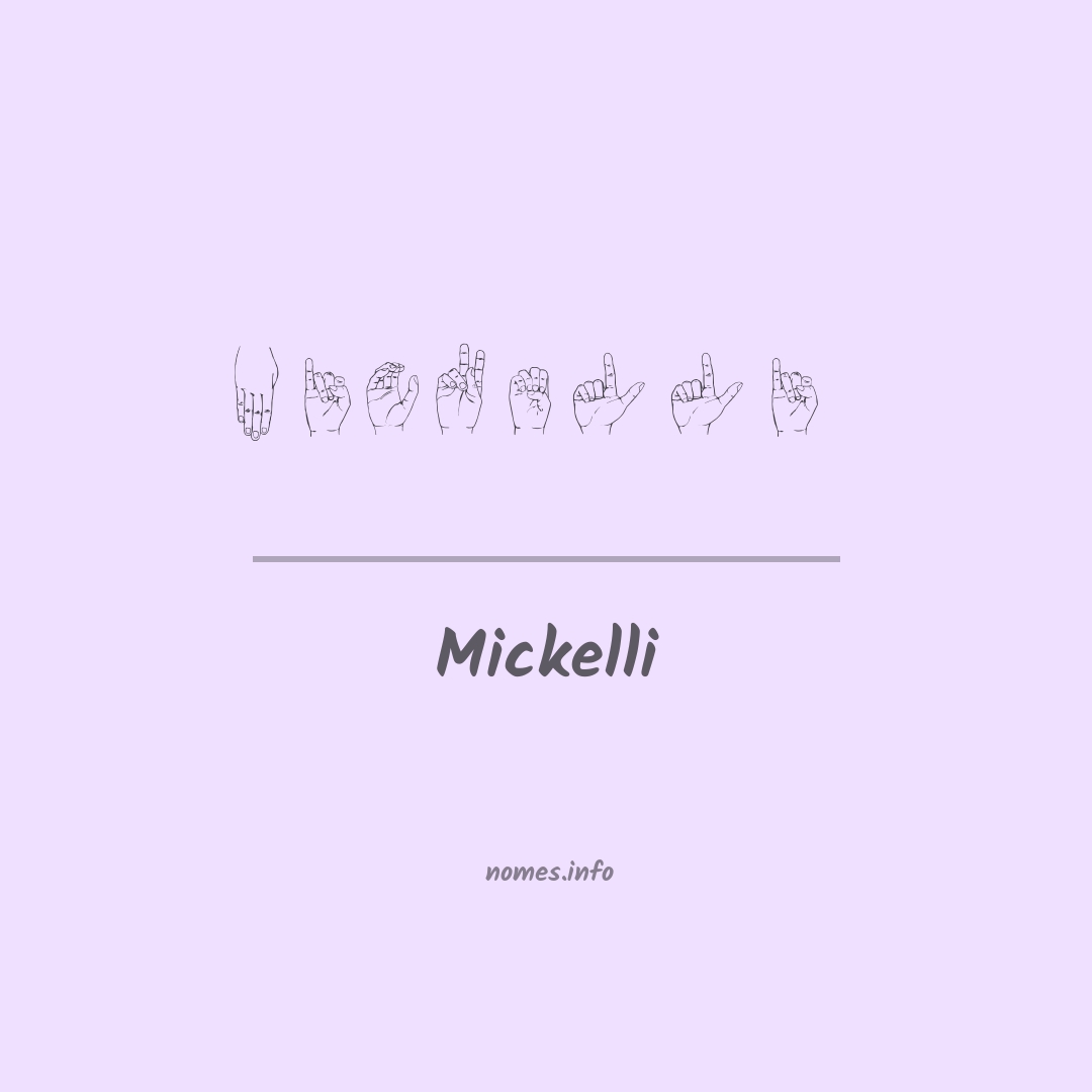 Mickelli em Libras