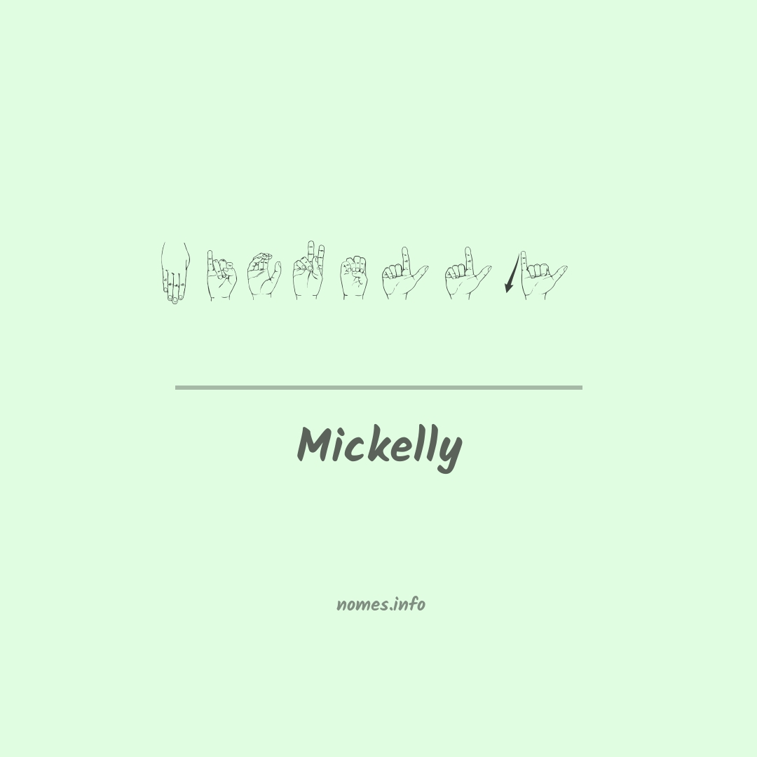 Mickelly em Libras