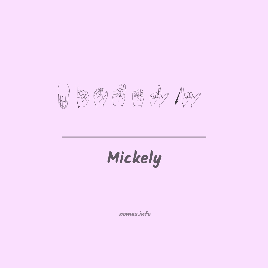 Mickely em Libras